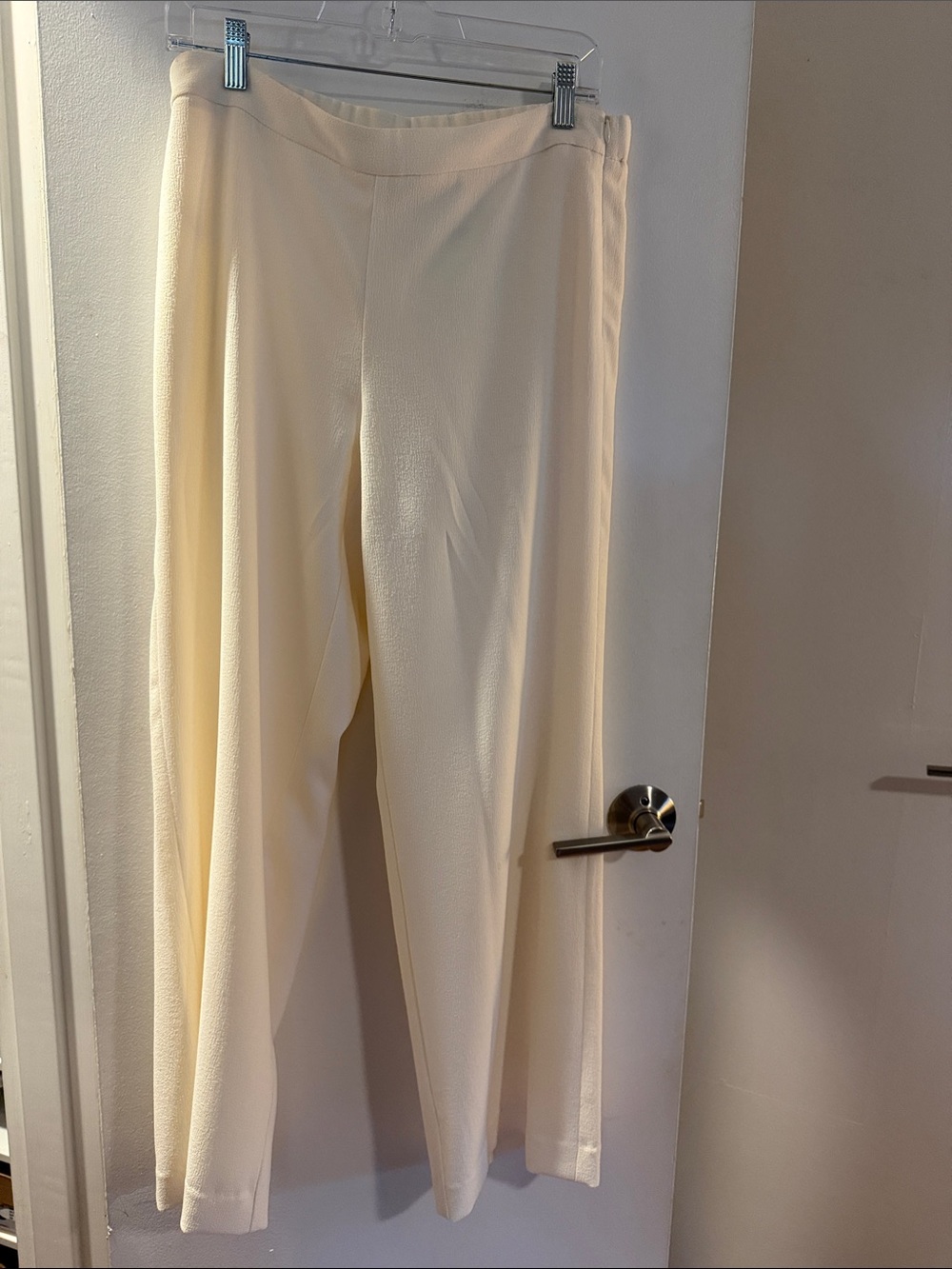 J. Jill Cream High-Rise Pull-On Trousers